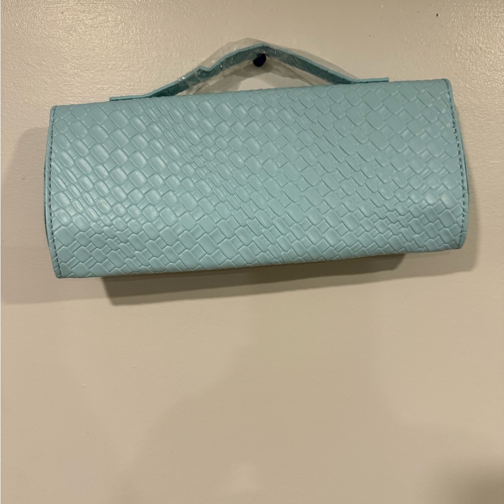 SHEIN Light Blue Textured Mini Bag